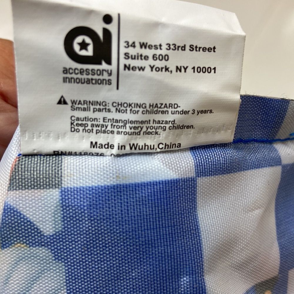 Sonic The Hedgehog Drawstring Plaid Backpack - Picture 4 of 5